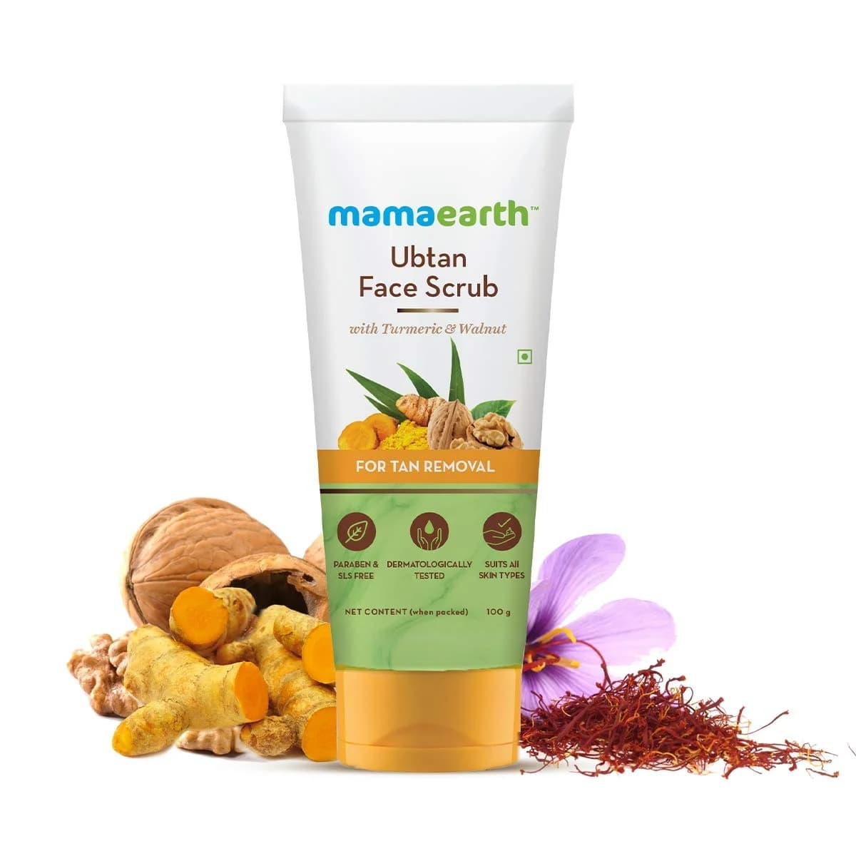 Mama Earth Ubtan Face Scrub 100g - Health & Care