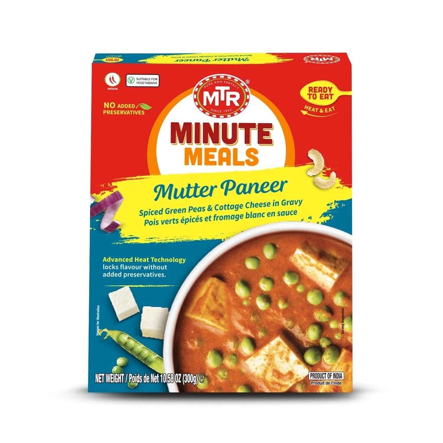 MTR Mutter Paneer 300g - Ready-to-Cook