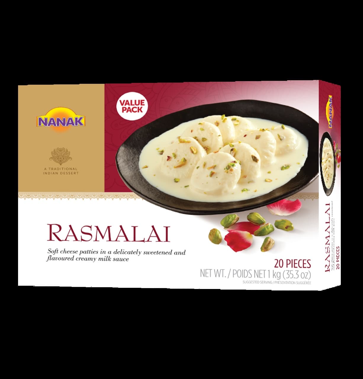 Nanak Rasmalai 1kg - Snacks