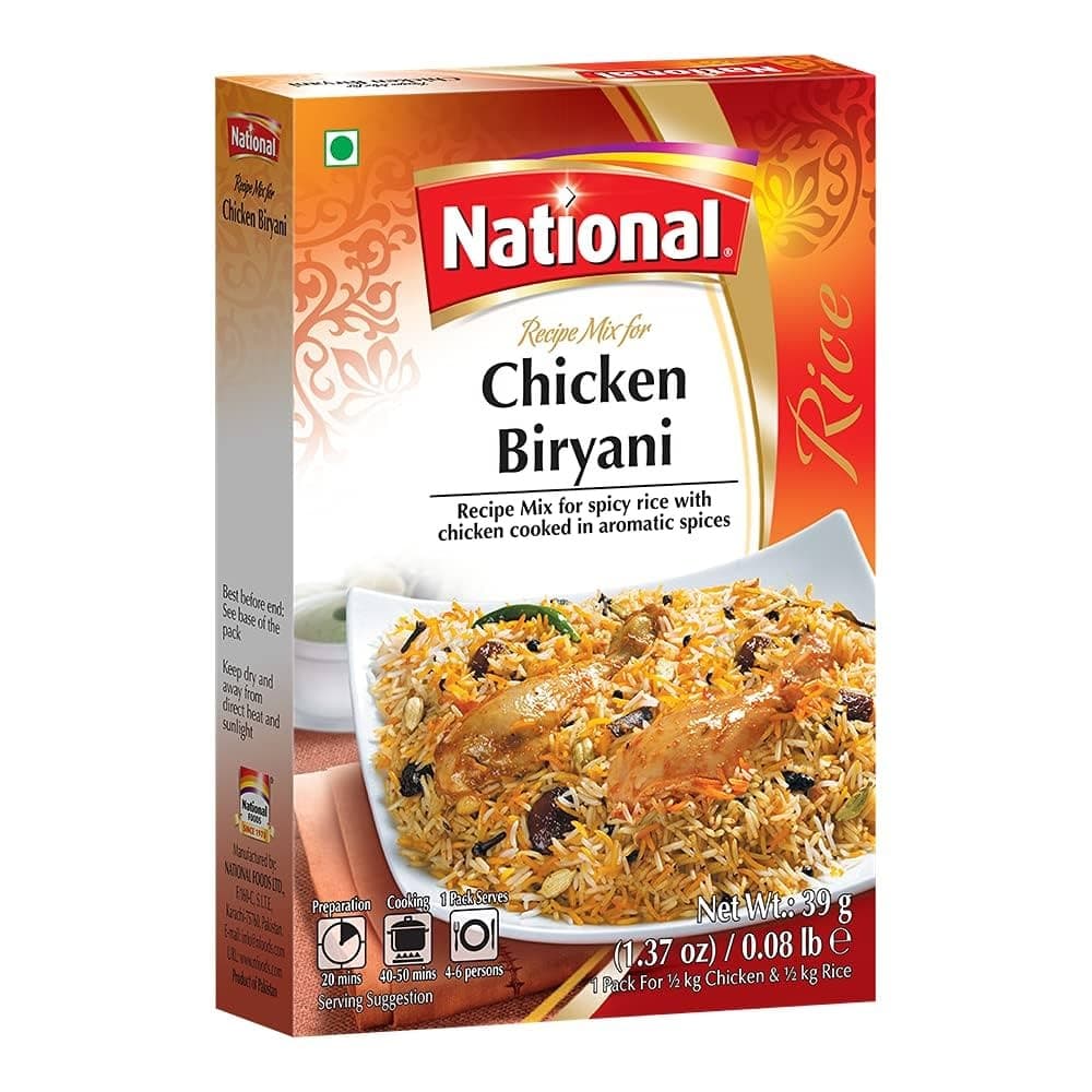 National Biryani Masala 39g - Spices and Herbs