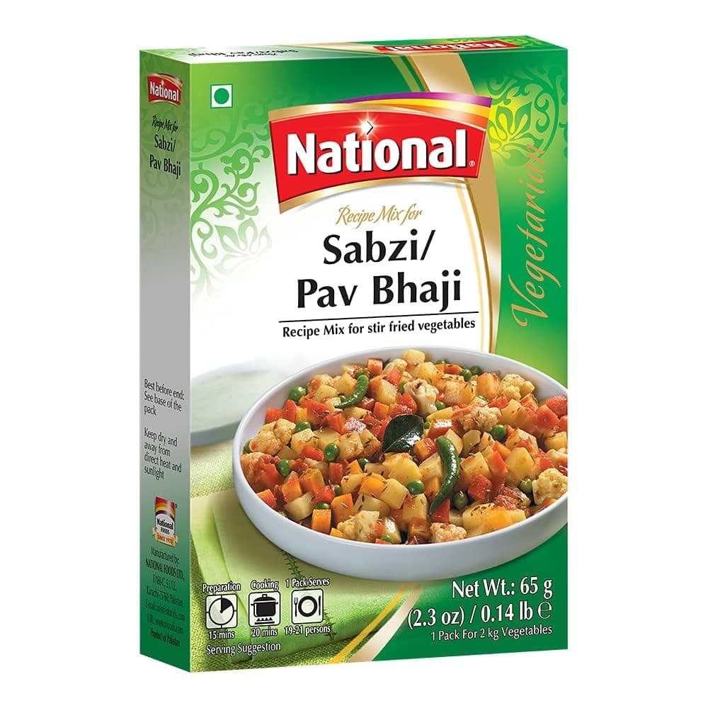 National Sabzi/Pav Bhaji Mix 65g - Ready-to-Cook