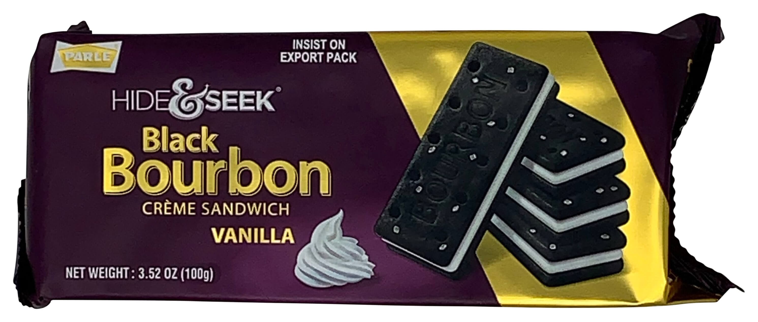 Parle Hide & Seek Bourbon Vanilla Biscuits 100g - Snacks