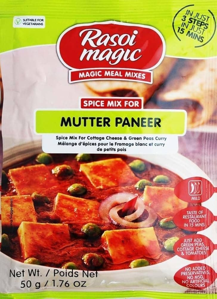 Rasoi Magic Mutter Paneer Masala 50g - Spices and Herbs