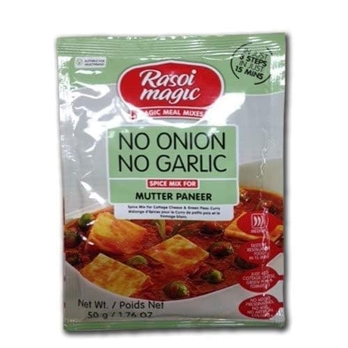Rasoi Magic Mutter Paneer No Onion Garlic 45g - Dairy