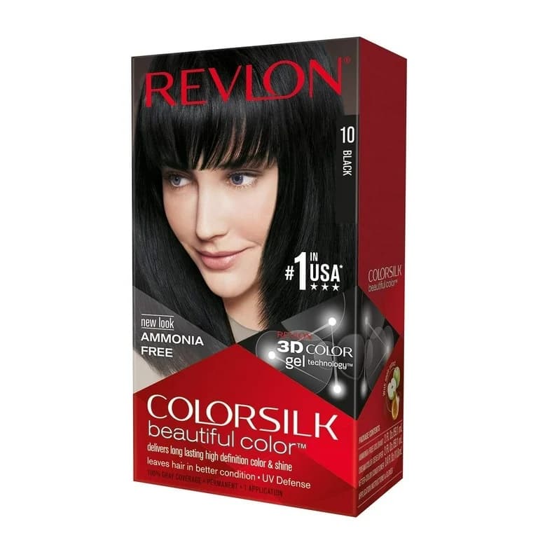Revlon Colorsilk Hair Colour #10 Black - Health & Care
