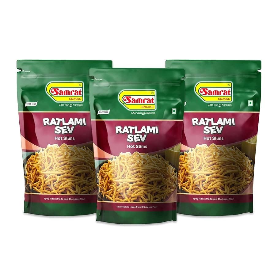 Samrat Ratlami Sev Hot 400g - Snacks