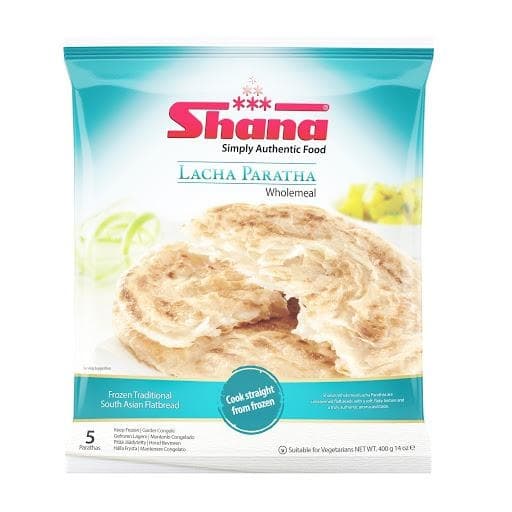 Shana Lachha Whole Wheat Paratha 400g - Frozen