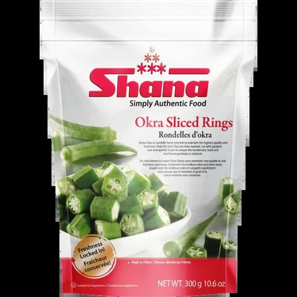 Shana Okra Rings 300g - Frozen Foods
