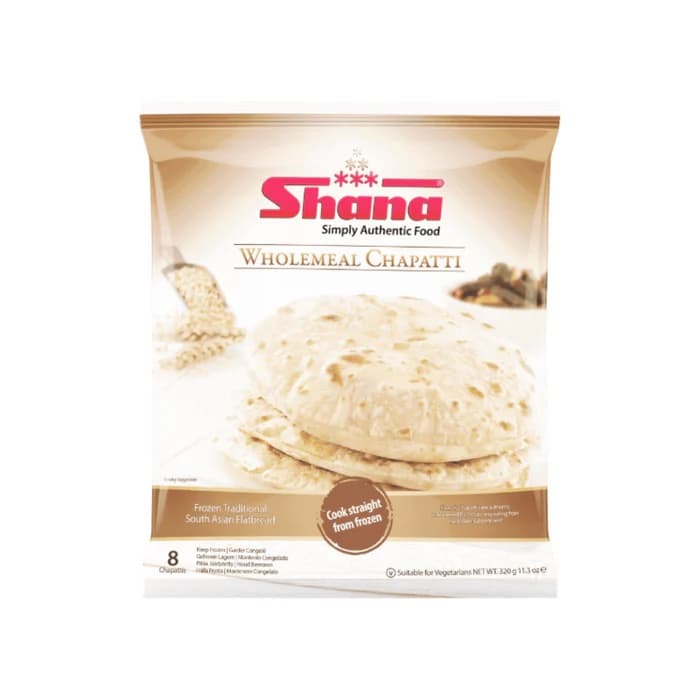 Shana Wholemeal Chapatti 400g - Frozen