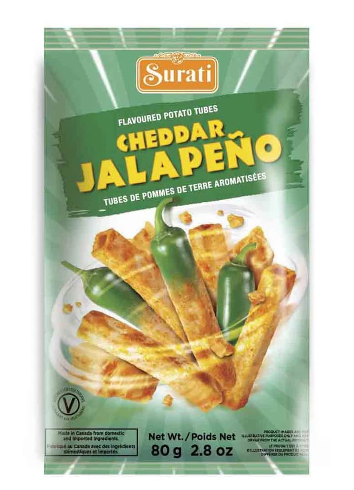 Surati Cheddar Jalapeno 80g - Snacks