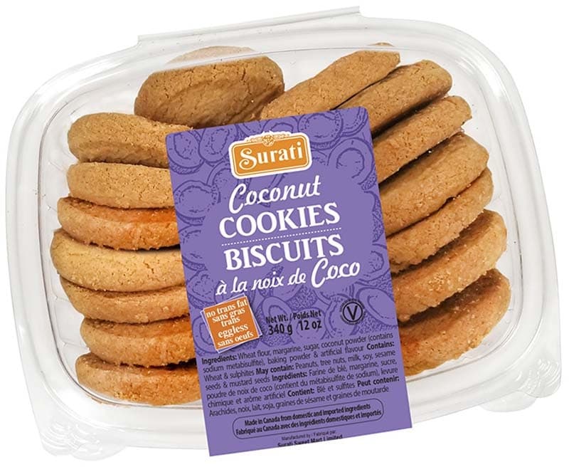 Surati Coconut Cookies 340g - Snacks