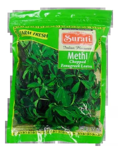 Surati Methi Leaves 340g - Frozen