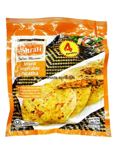 Surati Mix Veg Paratha 360g - Frozen