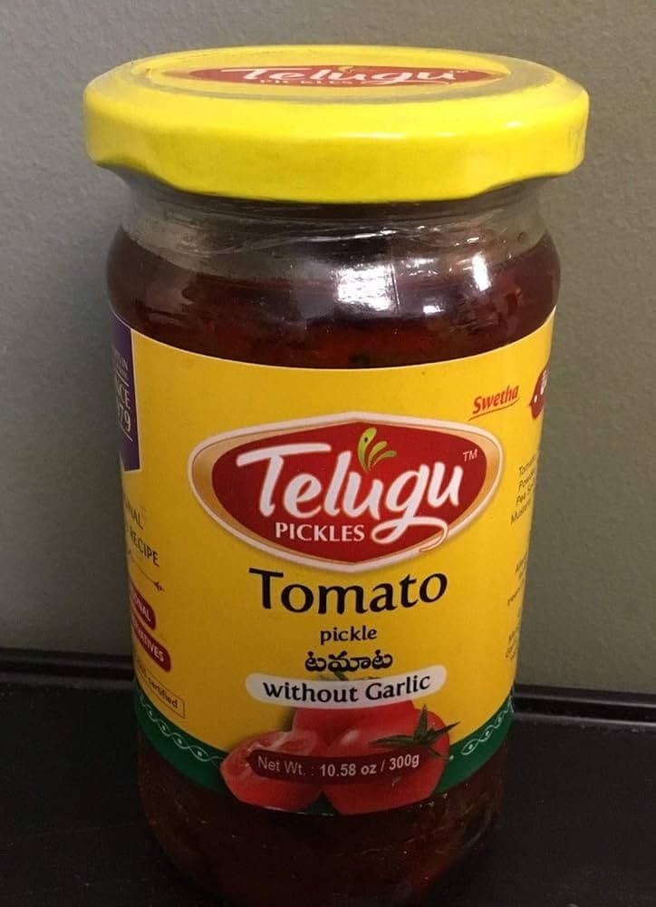 Telugu Tomato Pickle Without Garlic 300g - Condiments