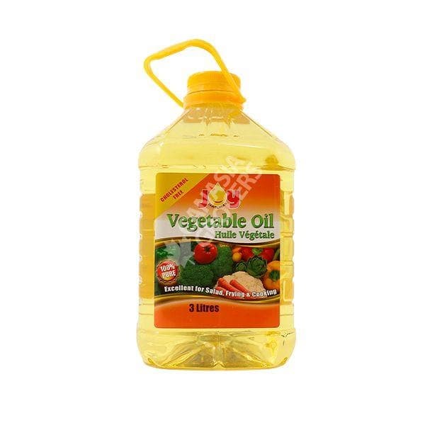 Joy Vegetable Oil 100% 3L - Cooking Essentials