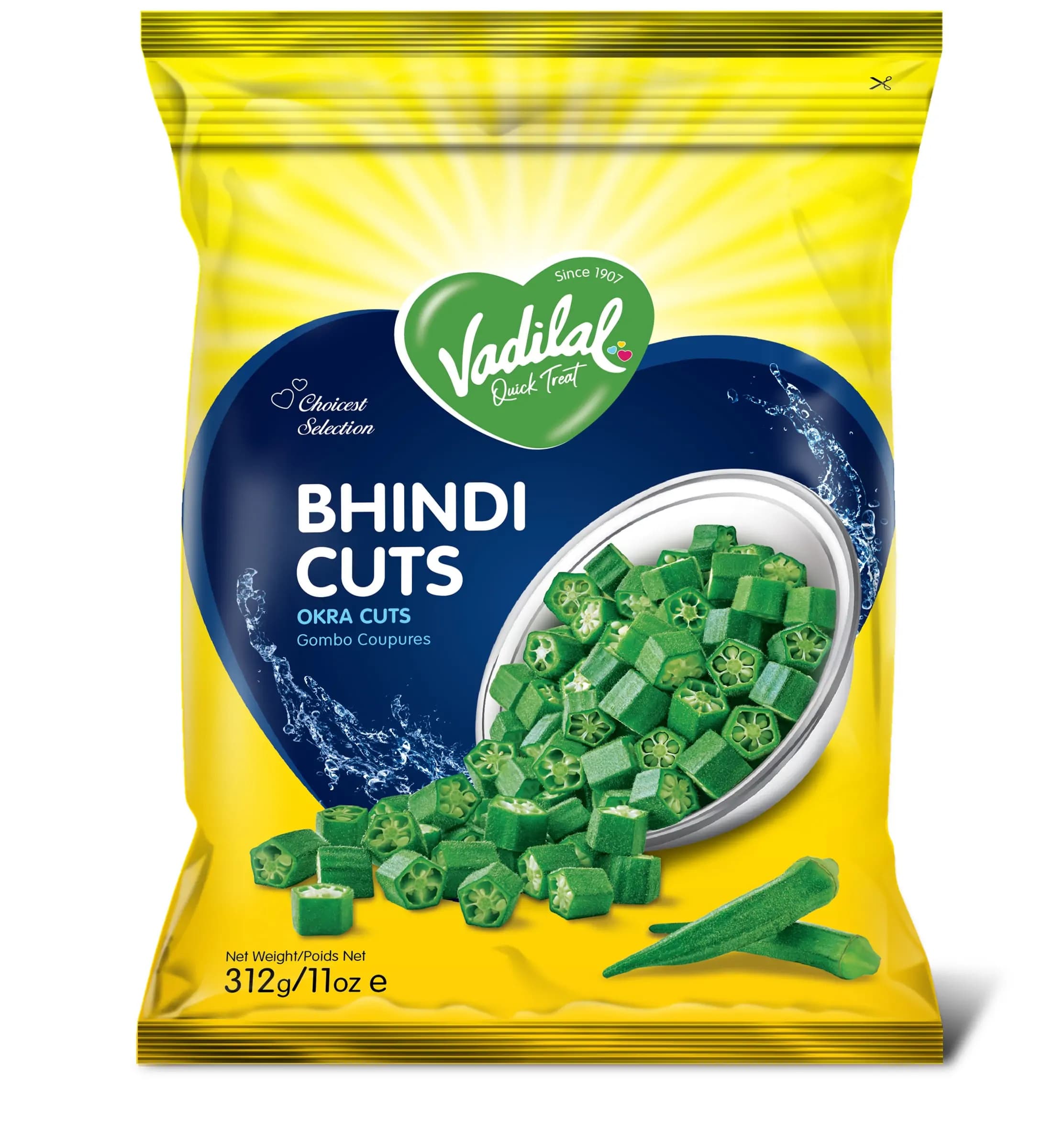 Vadilal Bhindi Cut 312g - Frozen