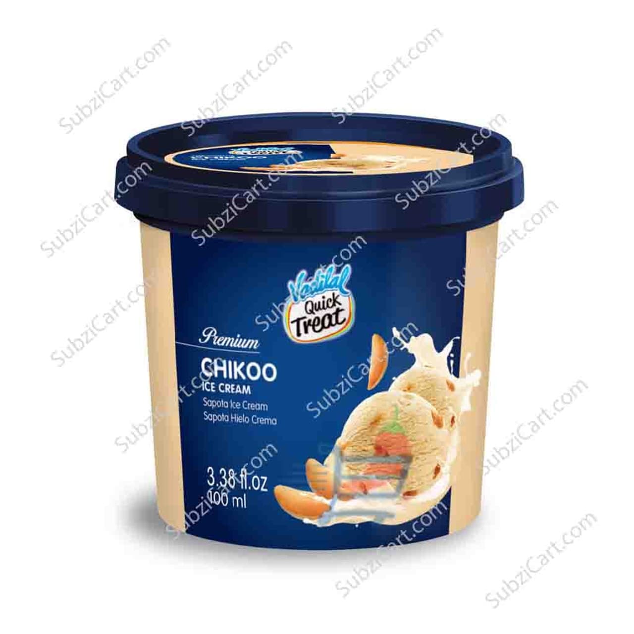 Vadilal Chickoo Frozen Dessert 100ml - Frozen