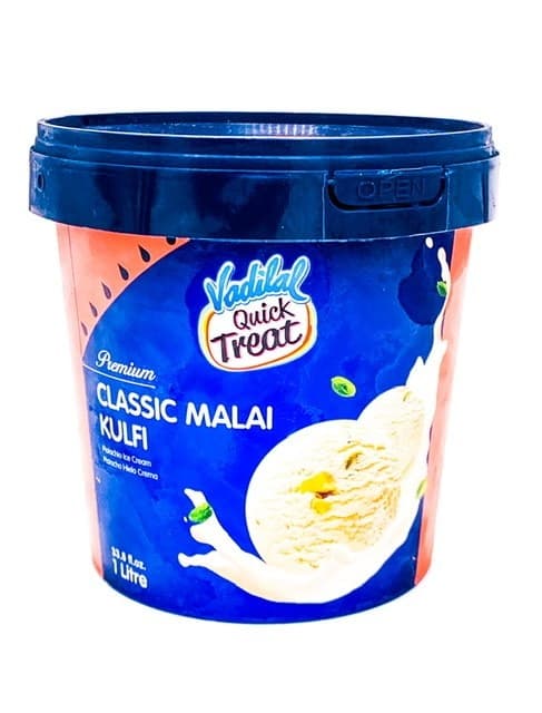 Vadilal Classic Malai Ice Cream 1L - Snacks