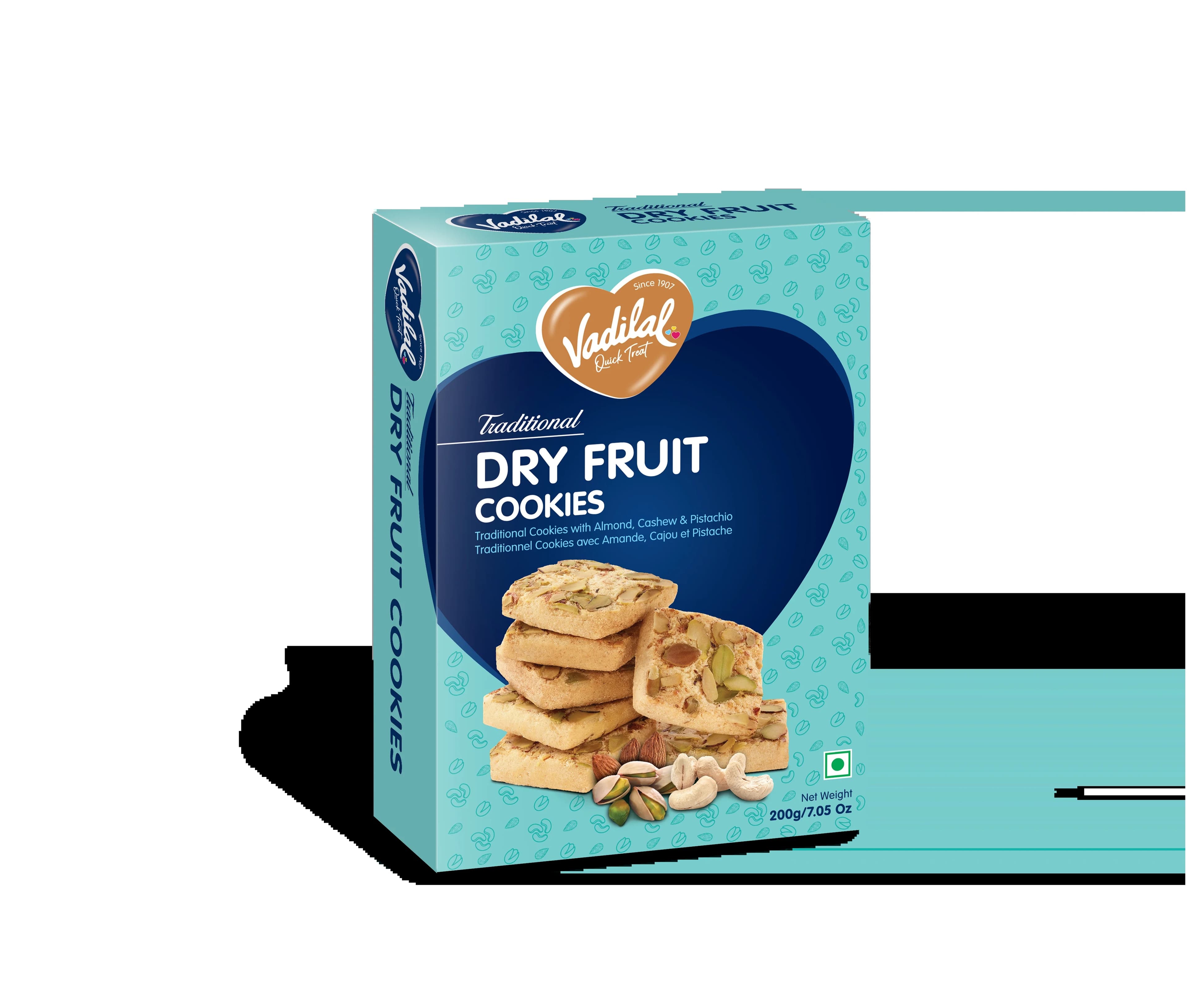 Vadilal Dry Fruit Cookies 200g - Snacks