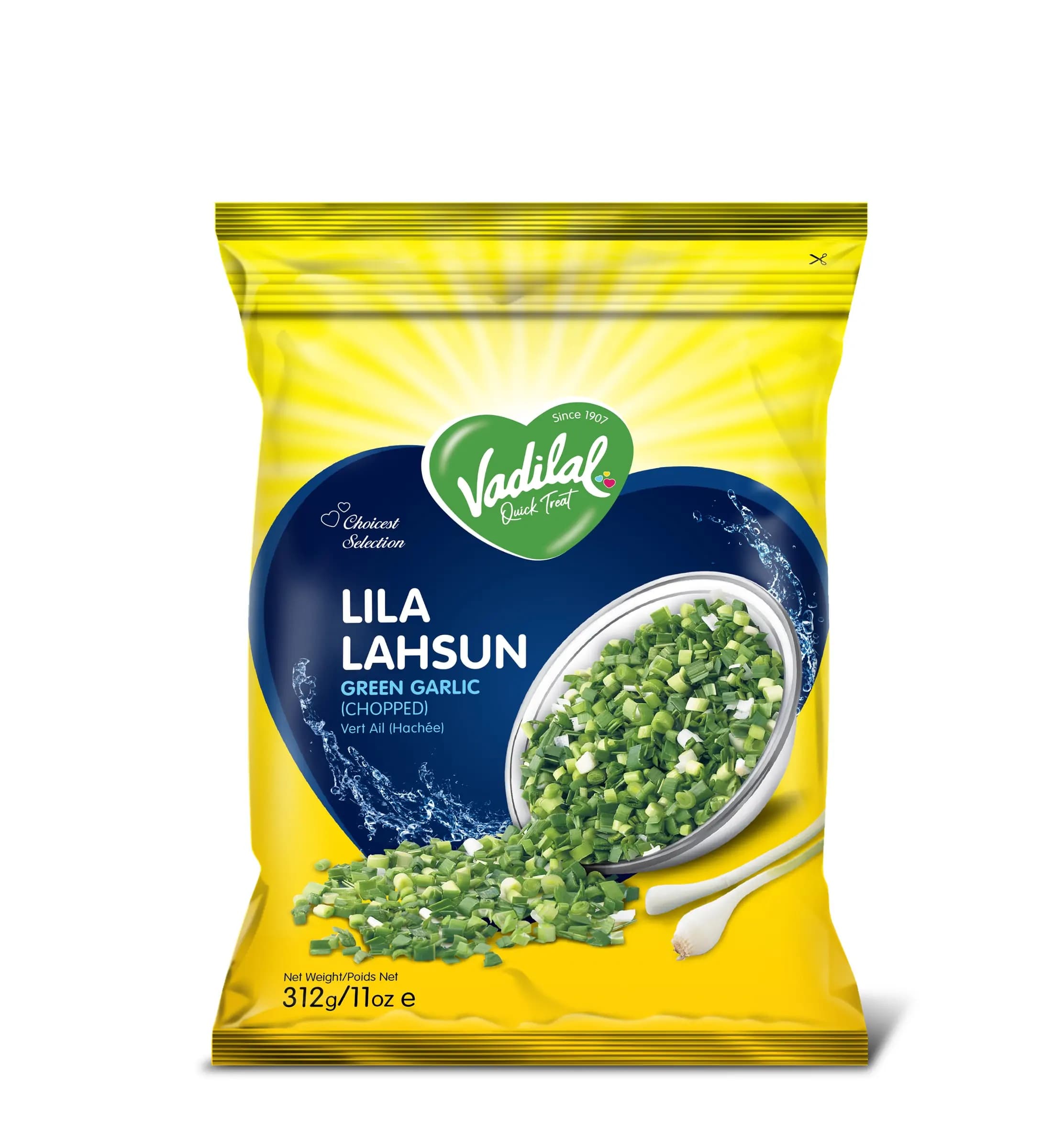 Vadilal Green Garlic 312g - Frozen