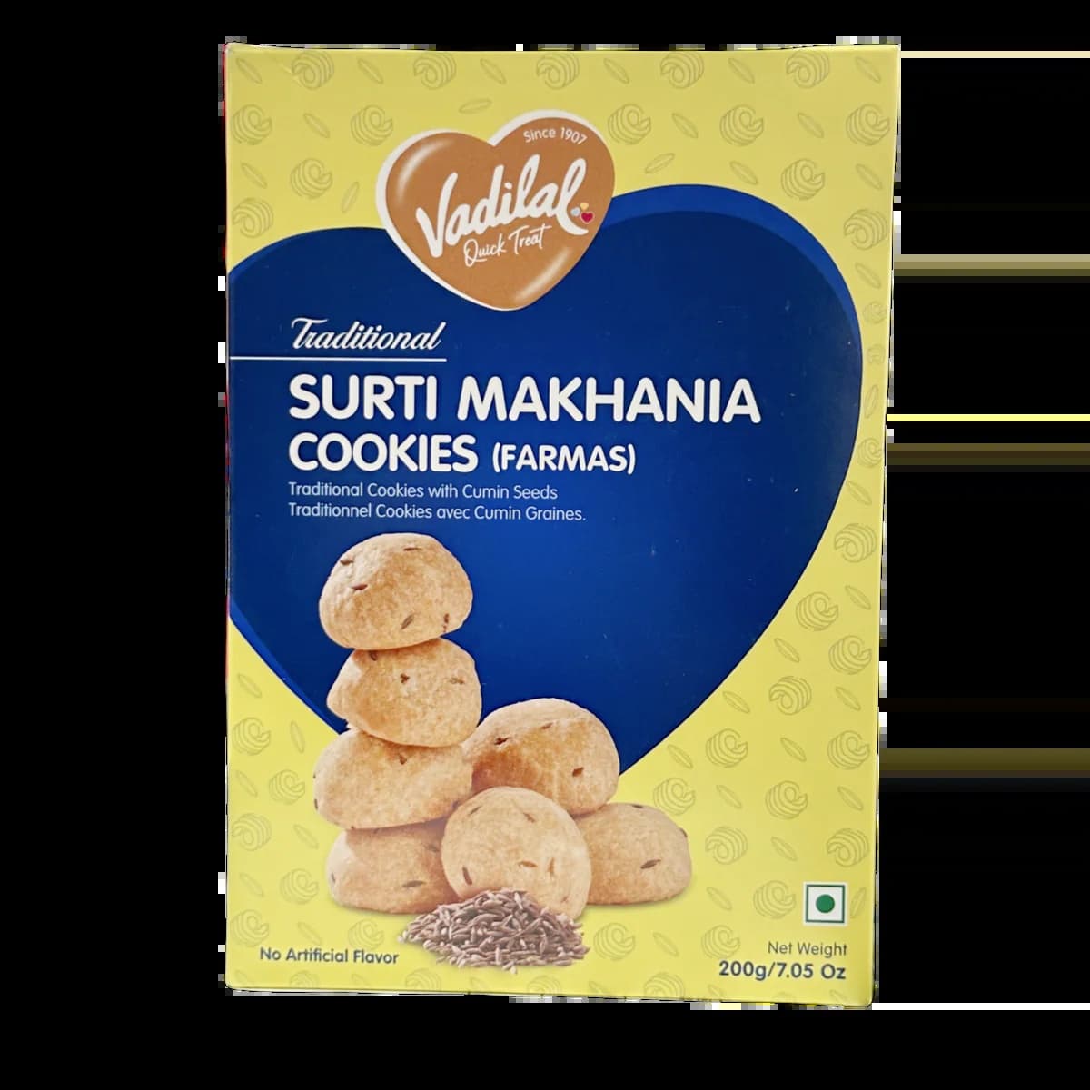 Vadilal Surti Makhania Cookies 200g - Frozen