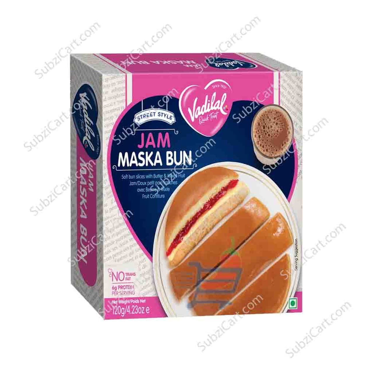 Vadilal Muska Bun Jam 120g - Frozen