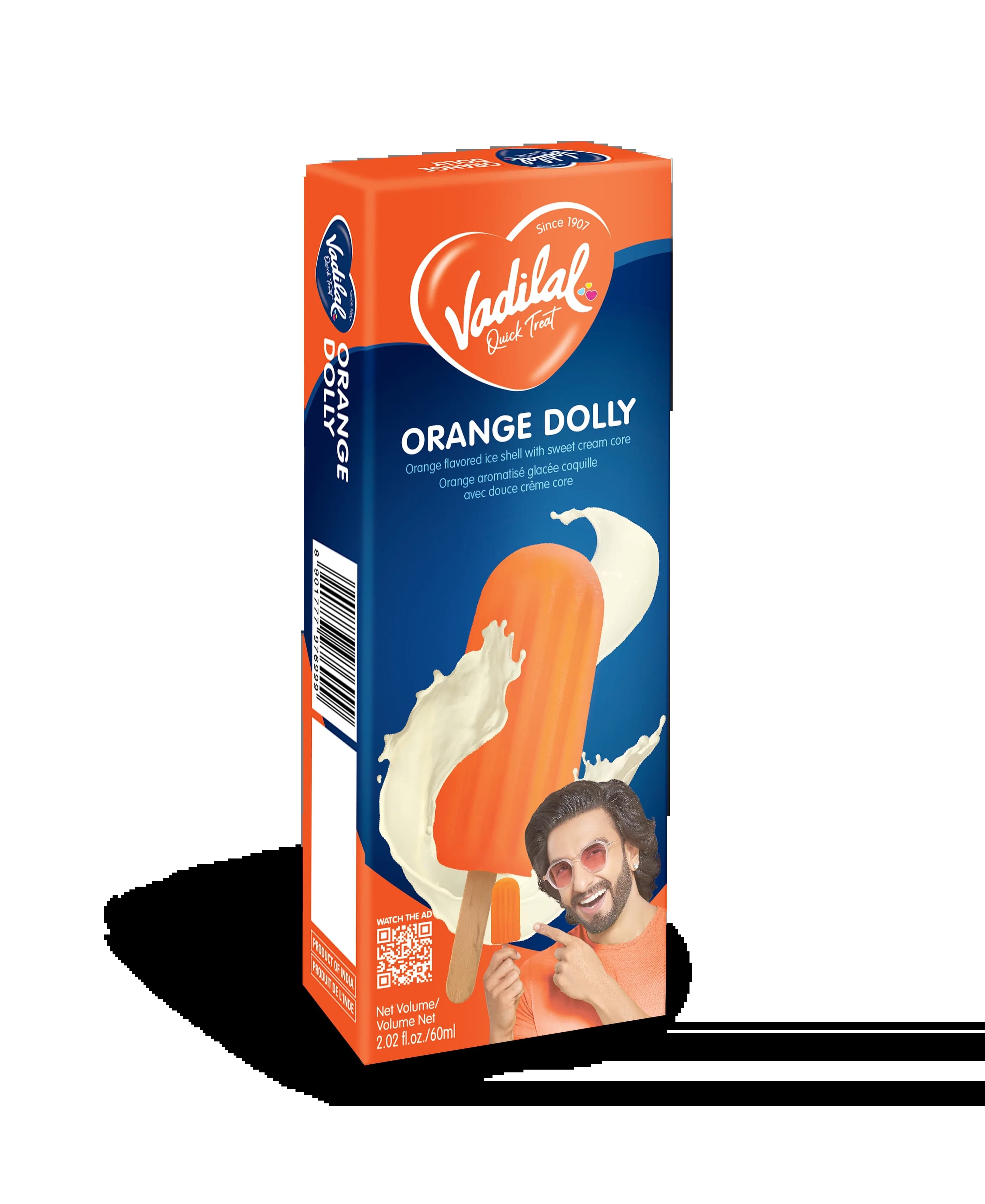 Vadilal Orange Dolly 60ml - Snacks