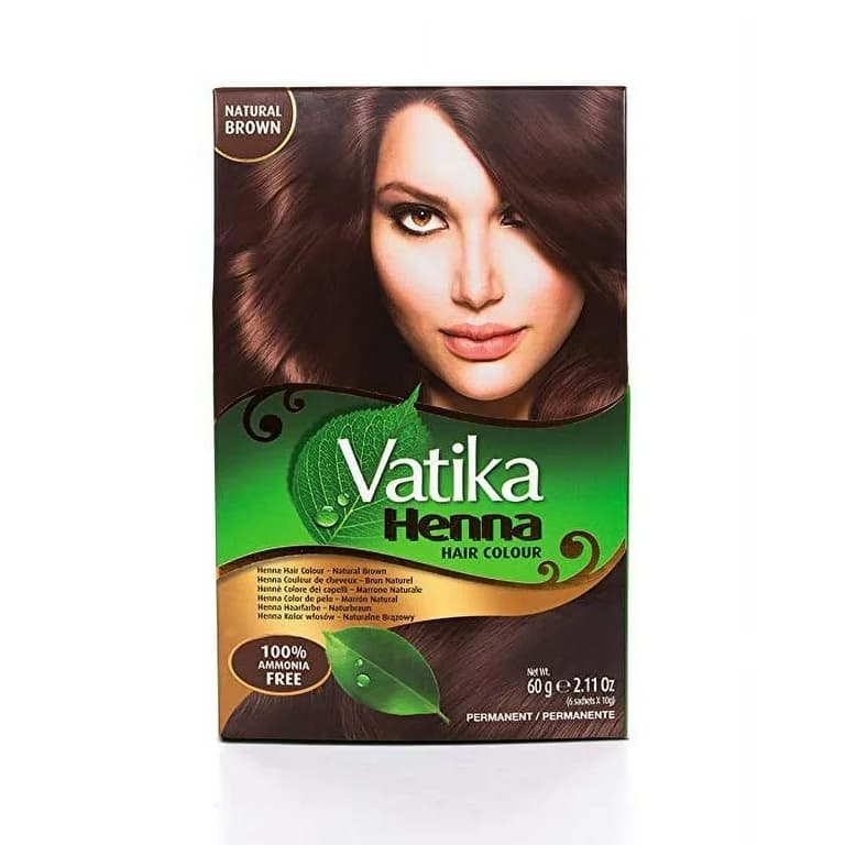 Vatika Natural Brown Hair Color 60g - Health & Care