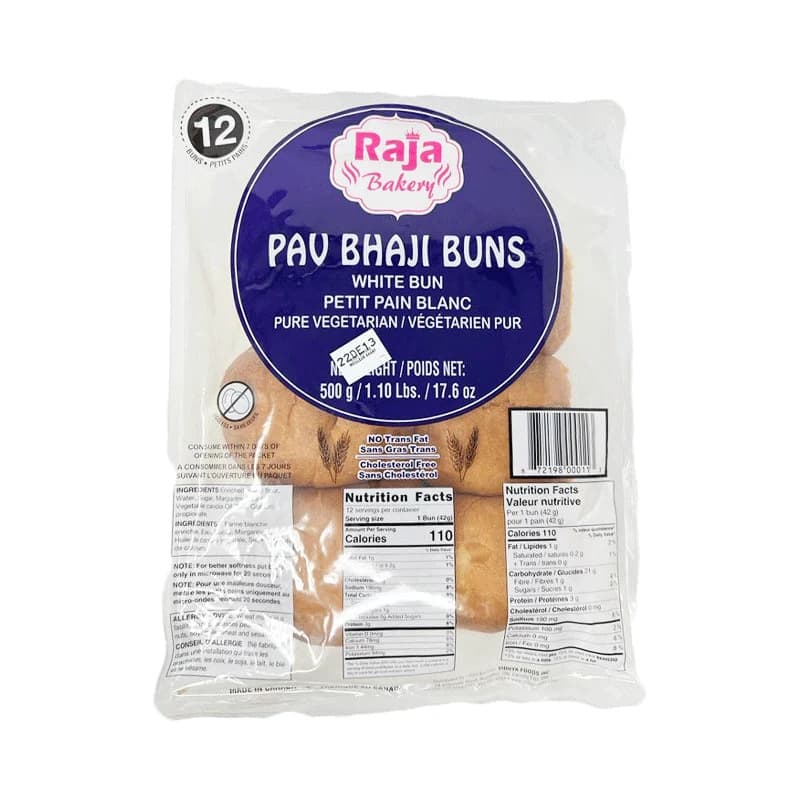 Vidhya Whole Wheat Pav Bun 500g - Bakery & Bread