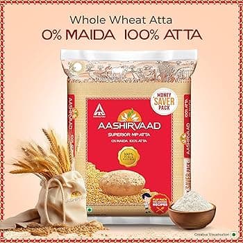 Aashirvaad Atta 5kg - Flour & Grains