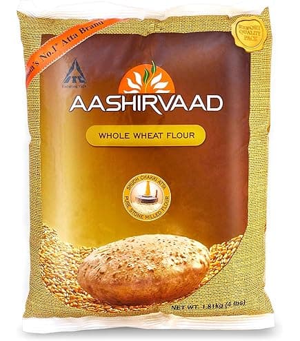 Aashirvaad Whole Wheat Flour 20lb - Flour & Grains
