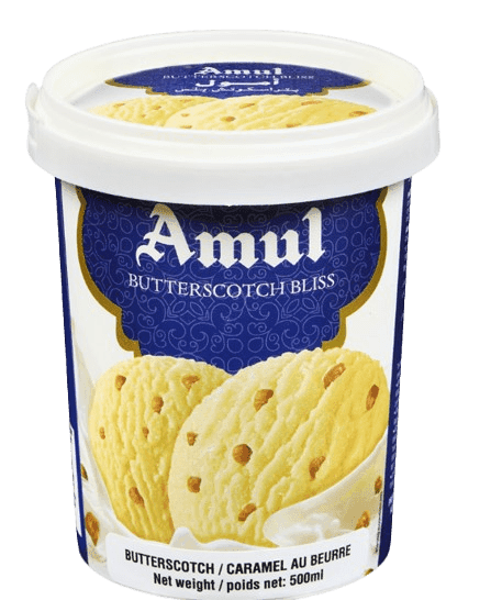Amul Ice Cream Butterscotch 500ml - Frozen