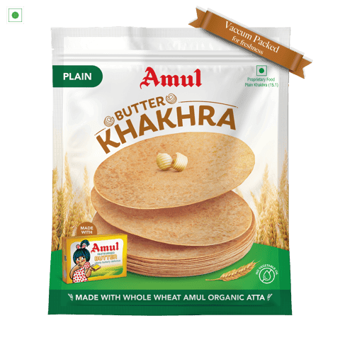 Amul Khakhra Butter Plain 200g - Snacks