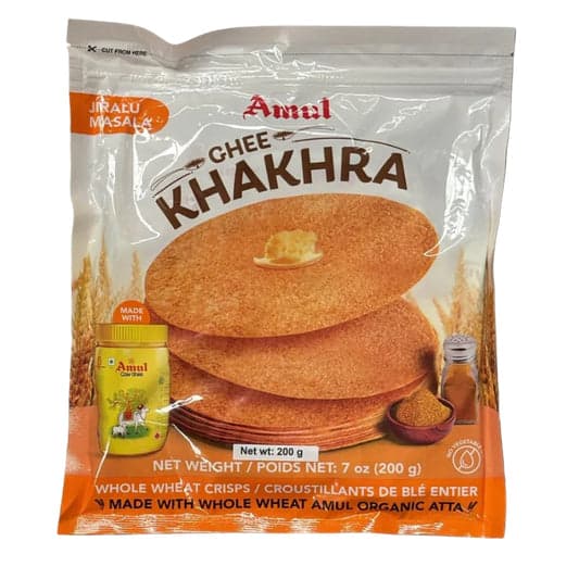 Amul Khakhra Ghee Jiralu Masala 200g - Snacks