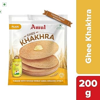 Amul Khakhra Ghee Plain 200g - Snacks