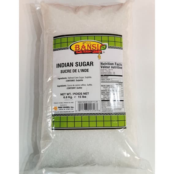 Bansi Indian White Sugar 15lb - Cooking Essentials