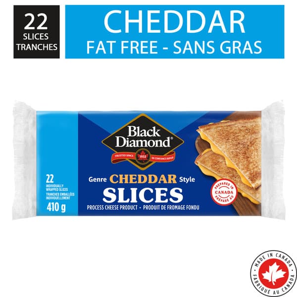Black Diamond Cheddar Cheese Slices 410g - Dairy