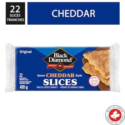 Black Diamond Cheddar Cheese Slices 400g - Dairy
