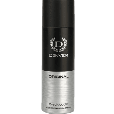 Denver Black Code Deodorant Body Spray 165ml - Health & Care