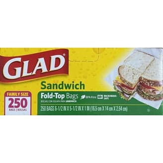 Glad Sandwich Bags 50pcs - Household