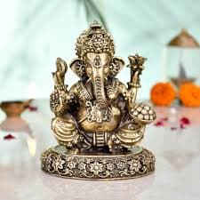 God Idol Brass Ganpati - KitchenReligious
