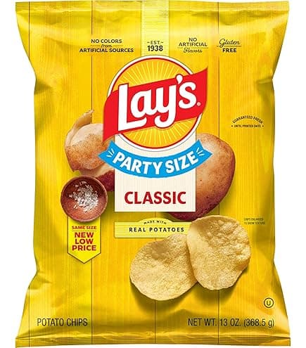 Lay's Lightly Salted Classic Potato Chips 235g - Snacks