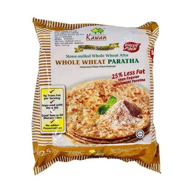 Kawan Frozen Whole Wheat Paratha 25pcs - Frozen