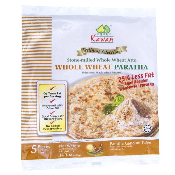 Kawan Whole Wheat Paratha 400g - Frozen