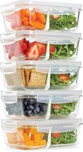 Container 2-Compartment 27oz 5 Set - Household