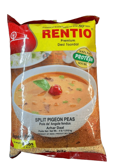 Rentio Toor Dal Oily 4lb - Pulses