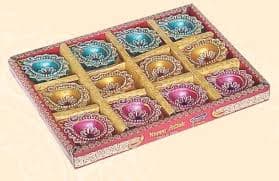 Diya Fancy Coloring No Wax 6pcs - KitchenReligious