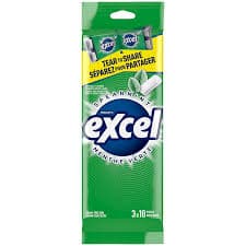 Excel Gum Spearmint Green 3x18pcs - Sweets & Desserts (Mithai)