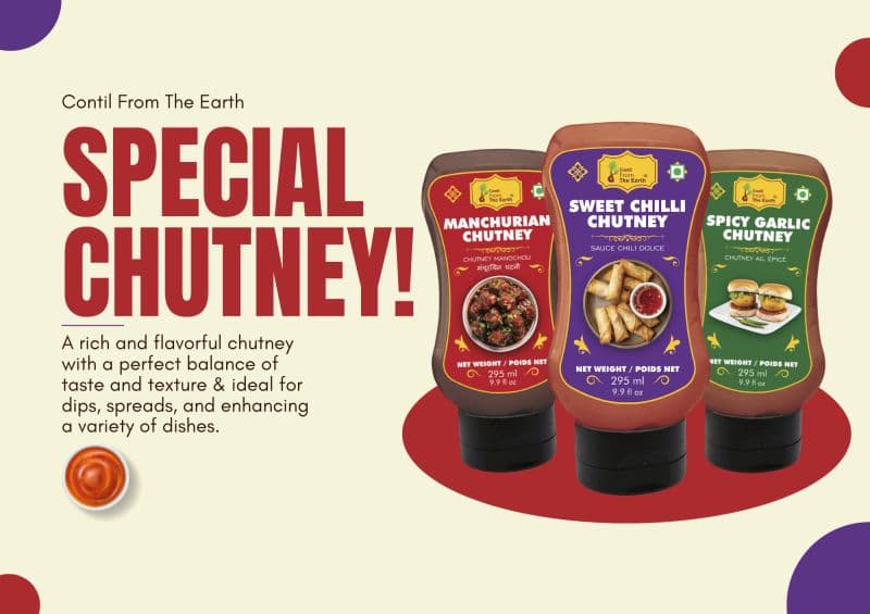 From The Earth Spicy Garlic Chutney 295ml - Condiments
