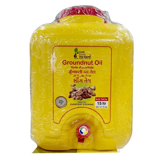 From The Earth Groundnut Oil 15L - Cooking Essentials